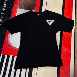 black and white graphic tee